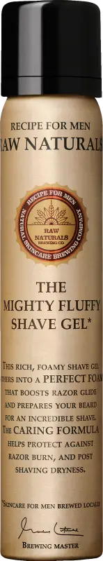 Produktfoto för Raw Naturals Recipe For Men The Mighty Fluffy Shave Gel  75 ml