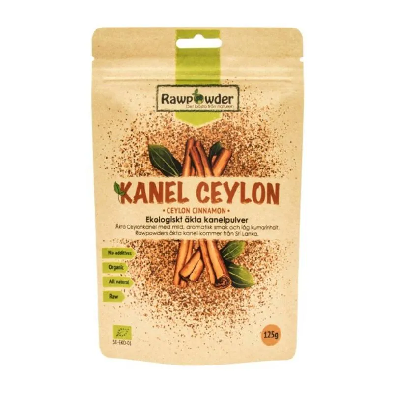Bild 1 för Rawpowder Äkta Kanelpulver Eko 125 g