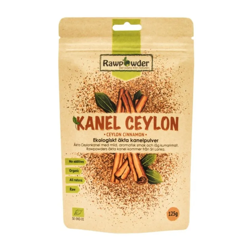 Bild 2 för Rawpowder Äkta Kanelpulver Eko 125 g