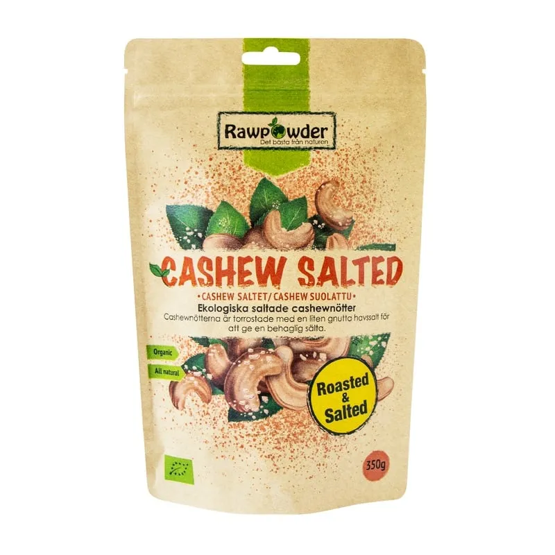 Bild 1 för Rawpowder Cashewnötter Rostade/Saltade 350 g