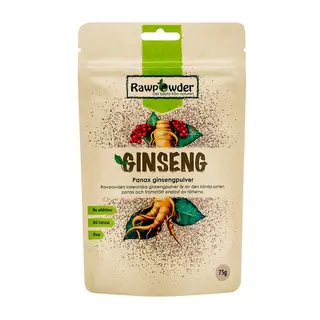 Produktfoto för Rawpowder Ginsengpulver Panax 75 g