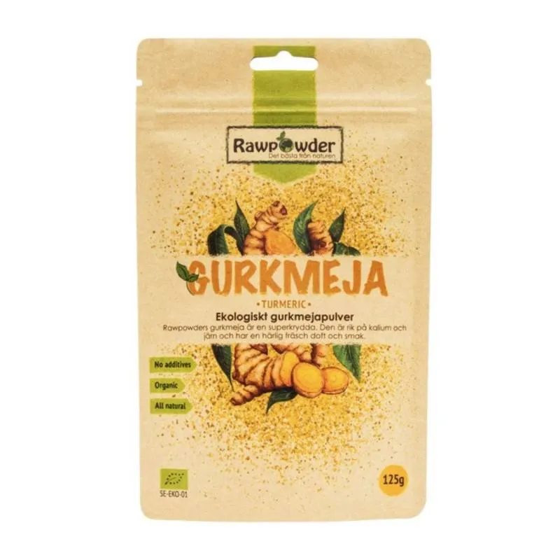 Bild 1 för Rawpowder Gurkmeja 125 g