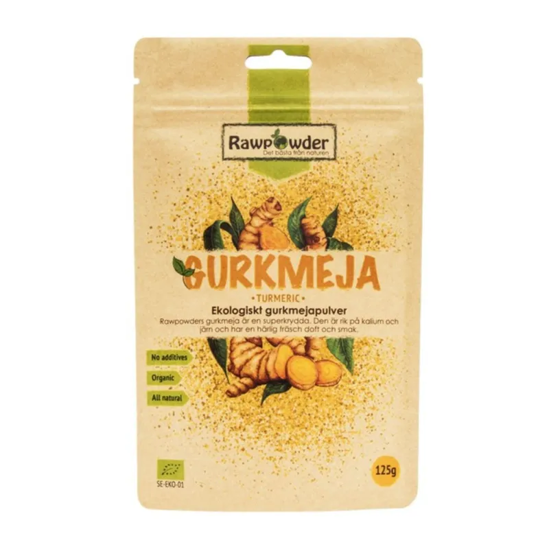 Bild 2 för Rawpowder Gurkmeja 125 g