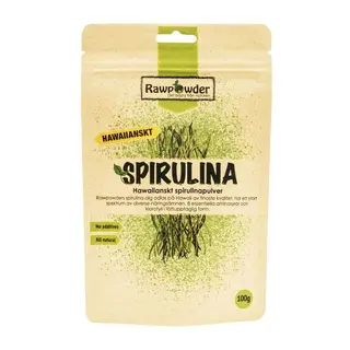 Produktfoto för Rawpowder Hawaiianskt Spirulinapulver 100 g