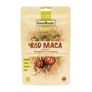 Produktfoto för Rawpowder Röd Macapulver 200 g