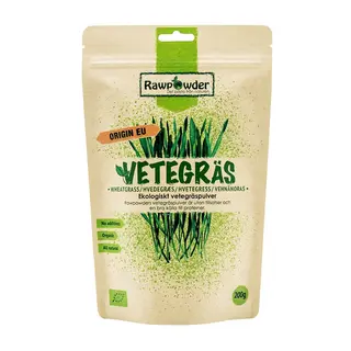 Produktfoto för Rawpowder Vetegräs 200 g