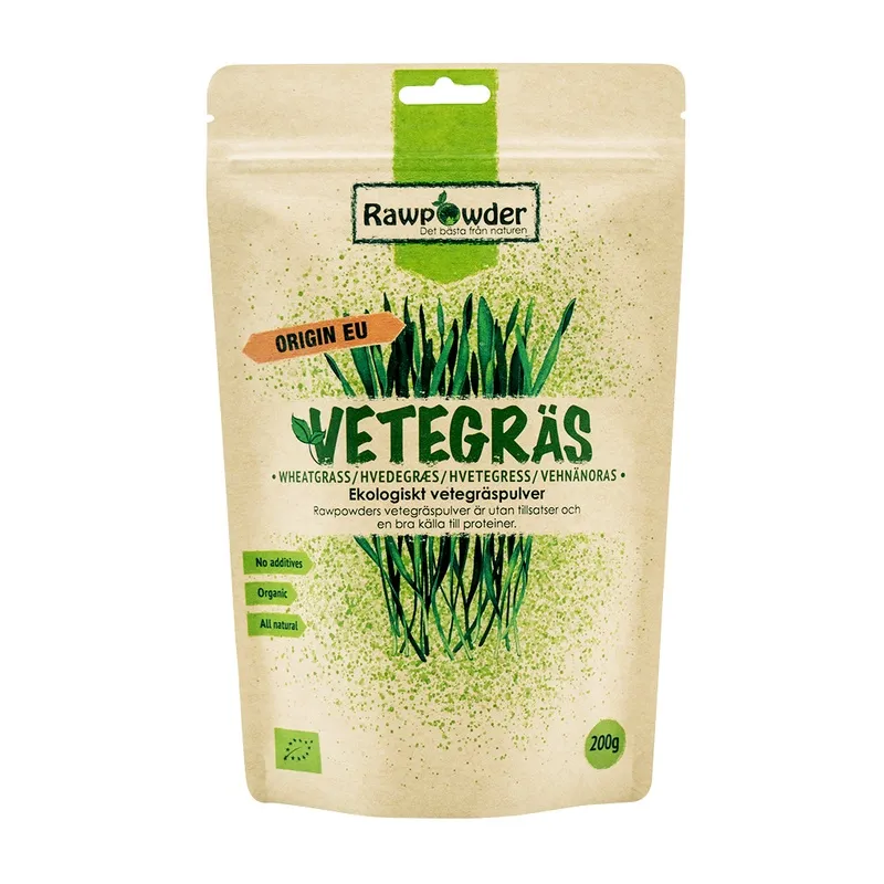 Bild 1 för Rawpowder Vetegräs 200 g