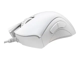 Produktfoto för Razer DeathAdder Essential - Mus - ergonomisk - högerhänt - optisk - 5 knappar - kabelansluten - USB vit