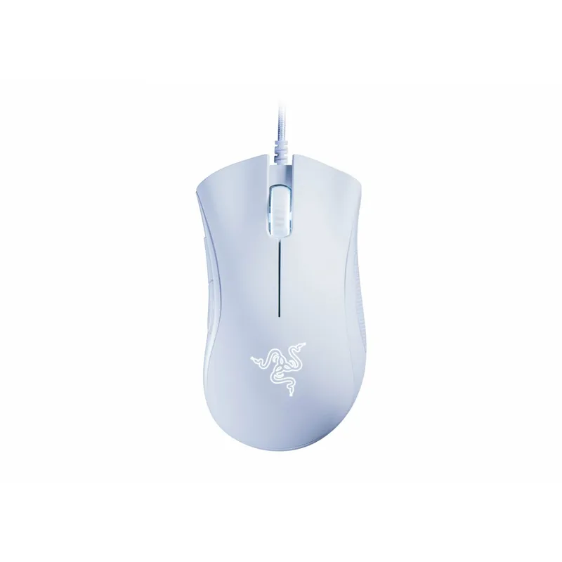 Bild 1 för Razer DeathAdder Essential - Mus - ergonomisk - högerhänt - optisk - 5 knappar - kabelansluten - USB vit