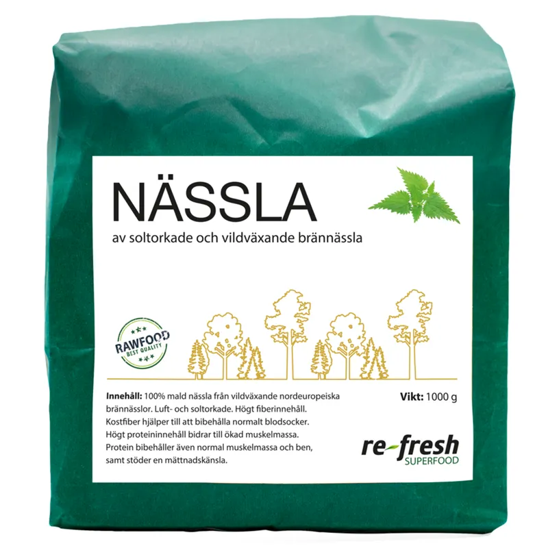 Bild 2 för Re-fresh Superfood Nässelpulver finmalt 1 kg