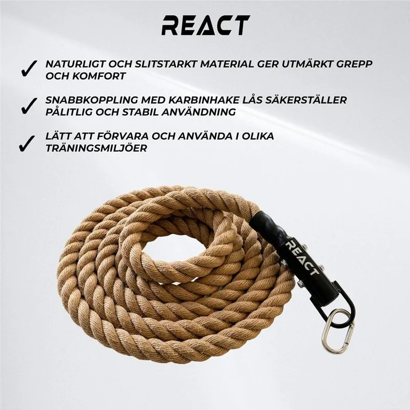 Bild 2 för React Klätterrep 3.8x457 cm