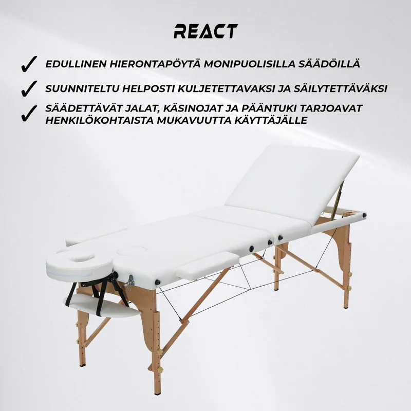 Bild 2 för React Massagebänk P300 Vit