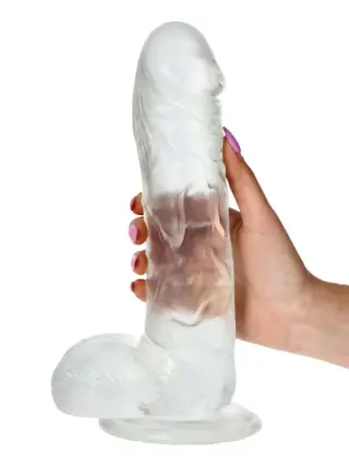 Produktfoto för Real Rapture Jelly Dildo Clear 25,5 cm