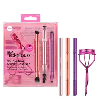 Produktfoto för Real Techniques Double Time Brush + Lash Set 4pcs