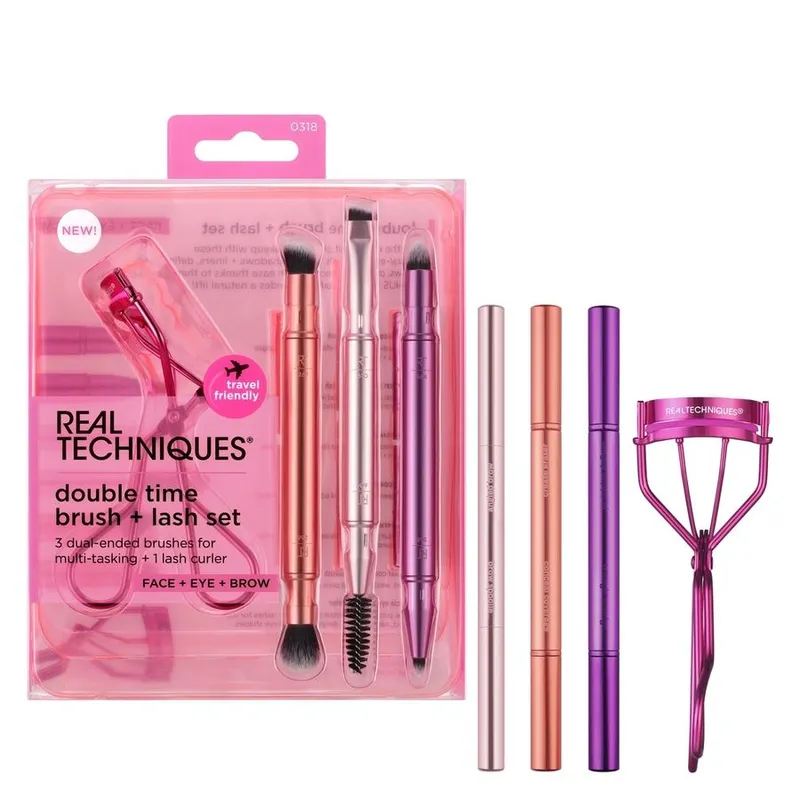 Bild 1 för Real Techniques Double Time Brush + Lash Set 4pcs