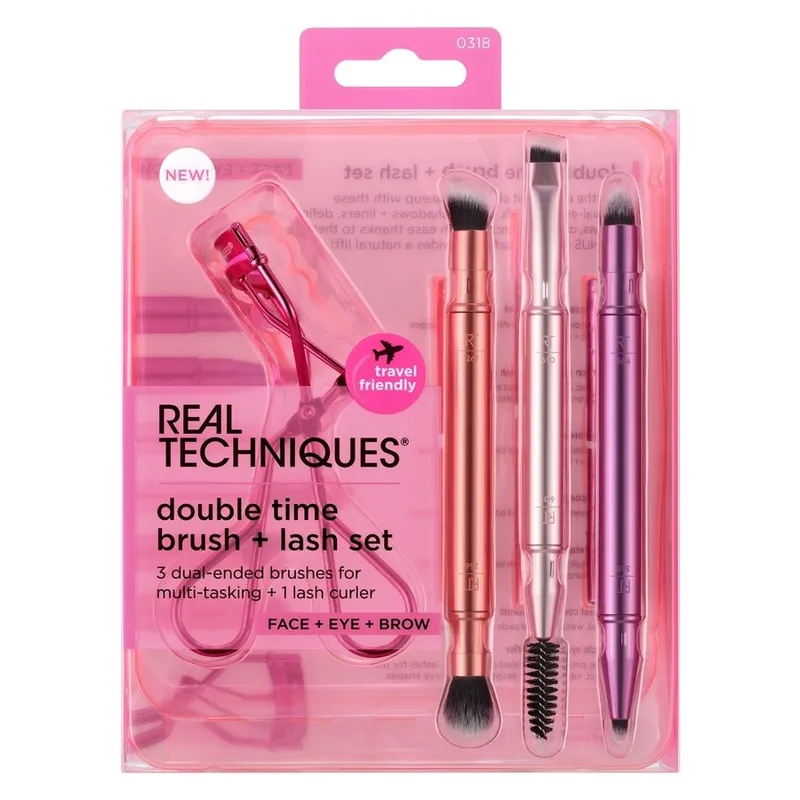Bild 2 för Real Techniques Double Time Brush + Lash Set 4pcs