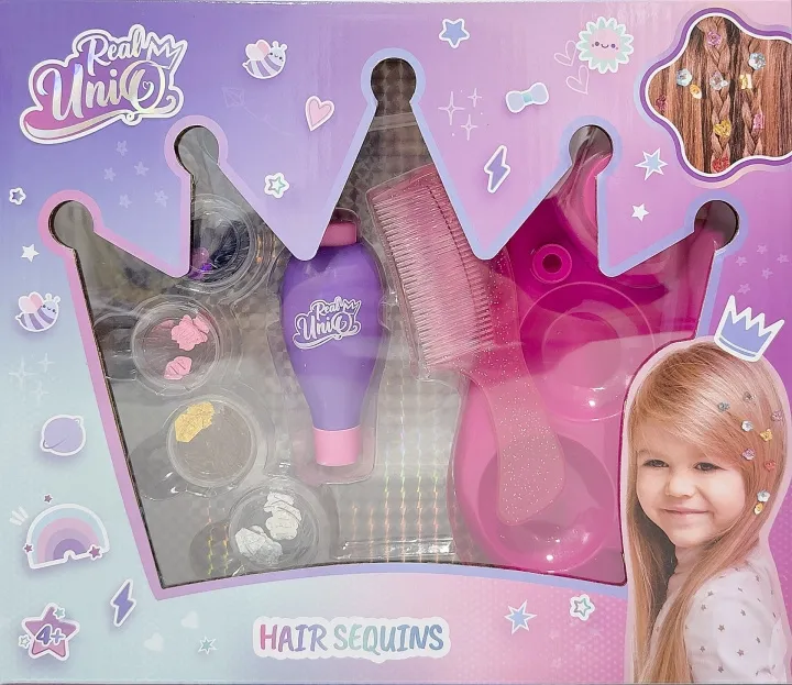 Alternativ bild 0 för Real UniQ Hair Sequins - hair decoration device and accessories