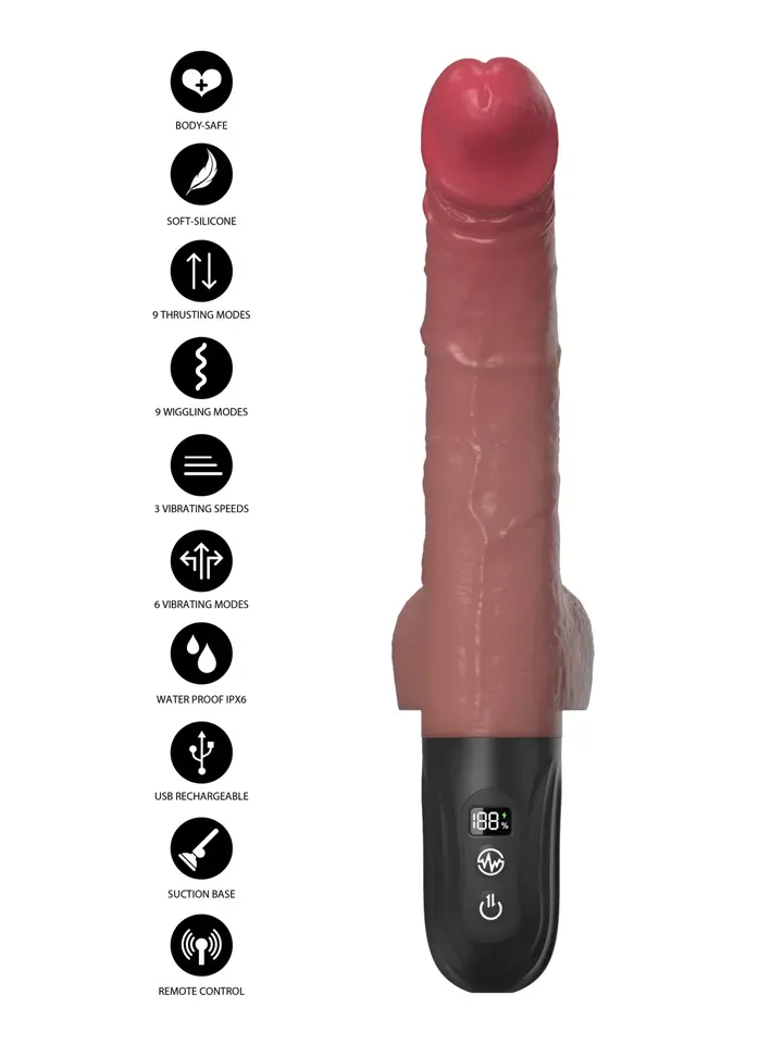 Bild 2 för Realistic Thrusting &amp; Wiggling Vibrator