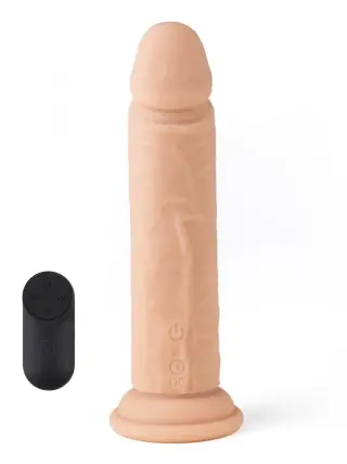 Produktfoto för Realistic Vibrating Dildo With Remote 18,5 cm