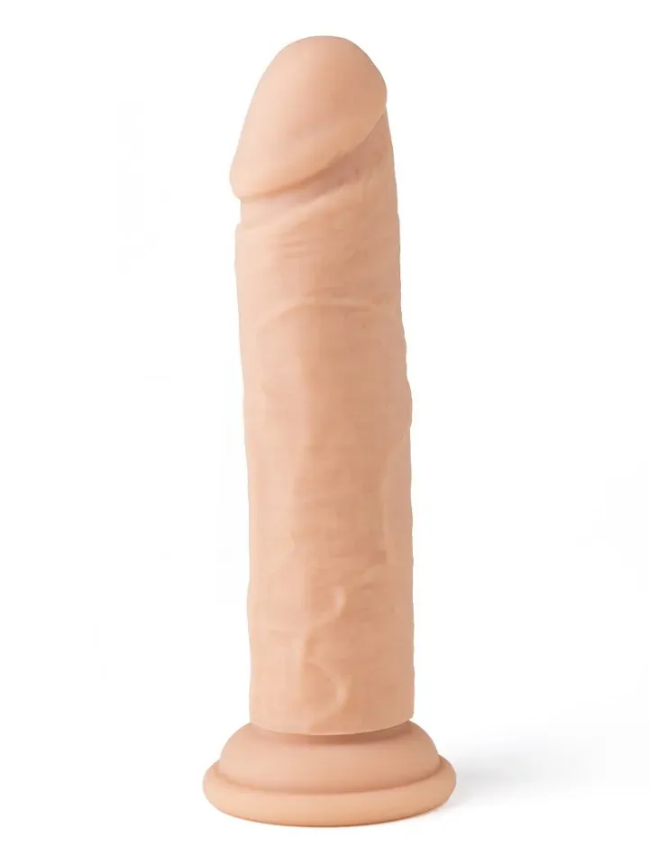 Bild 2 för Realistic Vibrating Dildo With Remote 18,5 cm