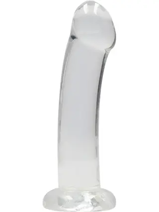 Produktfoto för RealRock: Crystal Clear Non Realistic Dildo, 17 cm
