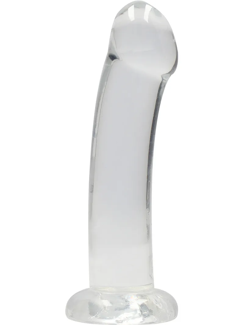 Alternativ bild 0 för RealRock: Crystal Clear Non Realistic Dildo, 17 cm