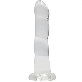 Produktfoto för RealRock: Crystal Clear Non Realistic Dildo, 18 cm