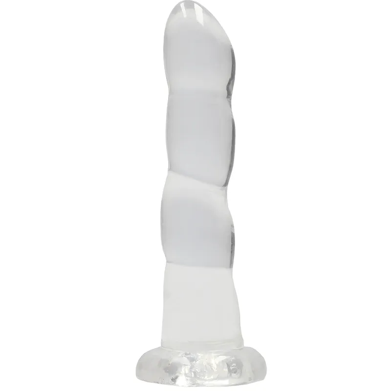 Bild 1 för RealRock: Crystal Clear Non Realistic Dildo, 18 cm
