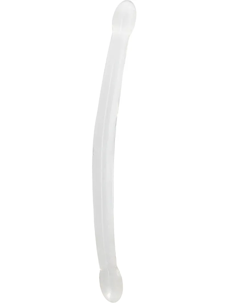 Alternativ bild 0 för RealRock: Crystal Clear Non Realistic Double Dildo, 42 cm