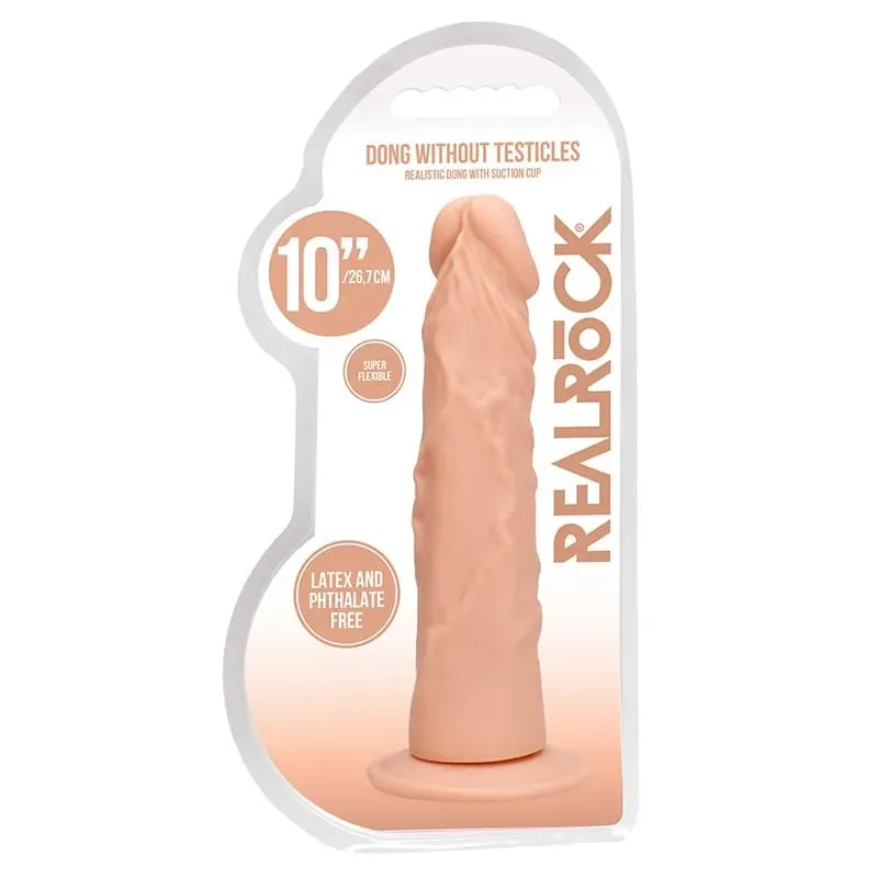 Bild 2 för RealRock Skin: Realistic Dildo, 27 cm, ljus