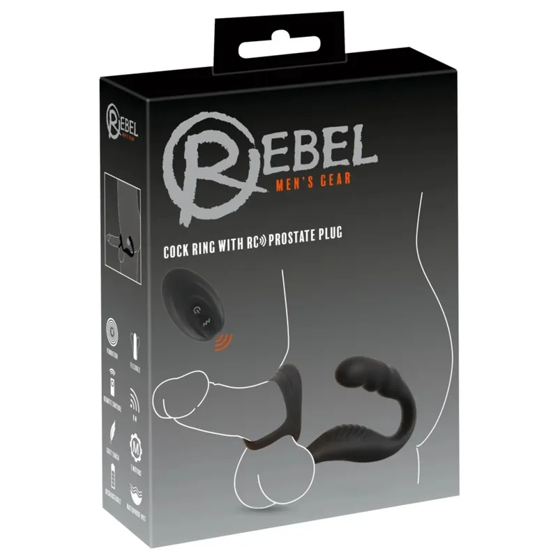 Bild 1 för Rebel: Cock Ring with RC Prostate Plug