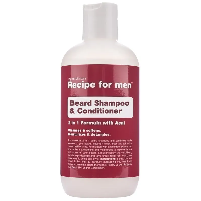 Bild 1 för Recipe for men Beard Shampoo & Conditioner