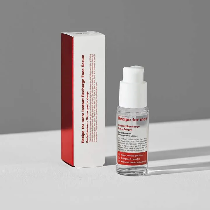 Bild 4 för Recipe For Men Instant Recharge Face Serum