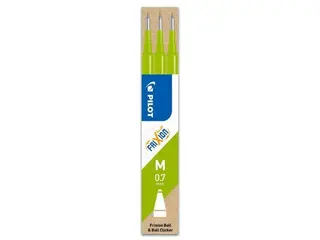 Produktfoto för Refill Pilot Frixion Medium 0,7 mm ljusgrön (3 st.)