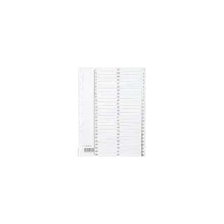 Produktfoto för Register i plast A4 1-52 vit