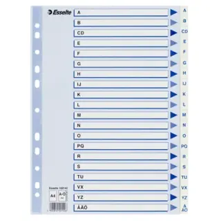 Produktfoto för Register Non-Stop A4/A-Ö rubrikblad vit
