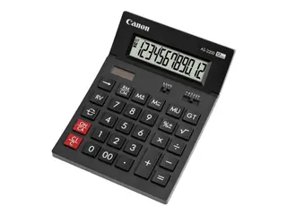 Produktfoto för Regnemaskine Canon AS-2200 bordmodel - 12 cifre - solpanel - batteri - mørkegrå
