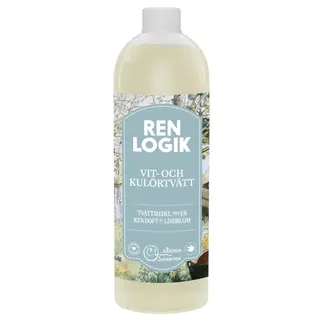 Produktfoto för Ren Logik Vit & Kulörtvätt Lindblom 750 ml
