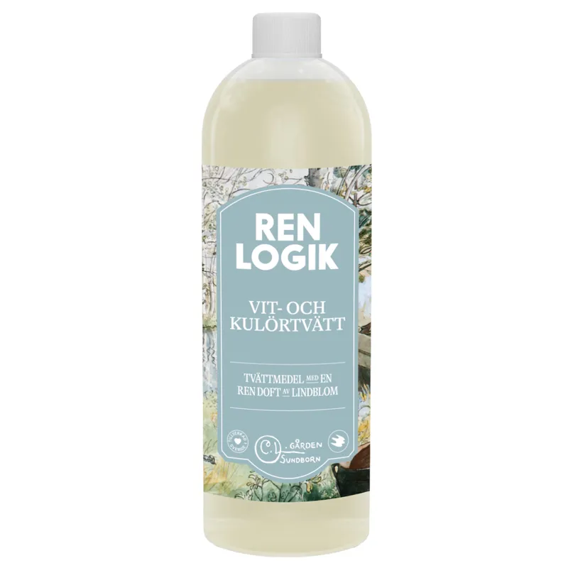Bild 2 för Ren Logik Vit & Kulörtvätt Lindblom 750 ml