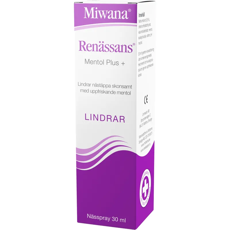 Bild 2 för Renässans Mentol Plus, Nässpray 30 ml