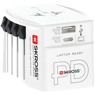 Produktfoto för Reseadapter USB-A och USB-C PD 30W – Icke-jordad
