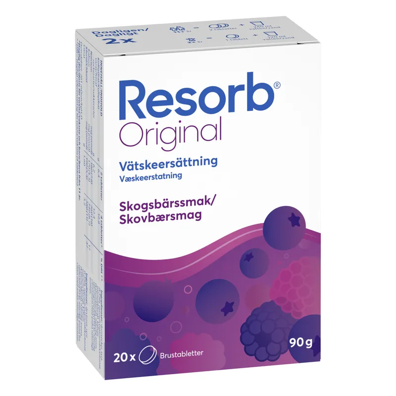 Bild 2 för Resorb Original Skogsbär 20 brustabletter