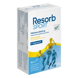 Produktfoto för Resorb Sport Citron Dospåsar 10 st