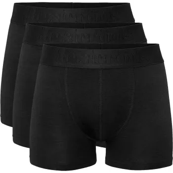 Alternativ bild 0 för Resteröds Kalsonger 3P Organic Cotton Boxer Regular Leg Svart ekologisk bomull Medium Herr