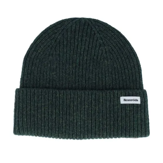 Bild 1 för Resteröds Wool Beanie Mörkgrön ull One Size