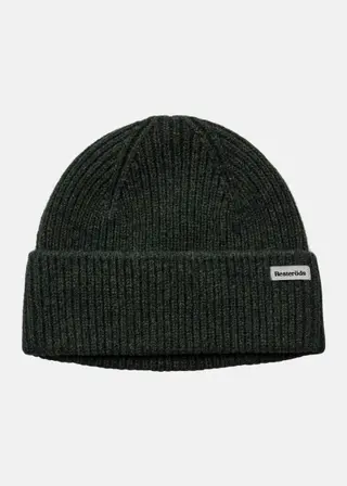 Produktfoto för Resteröds Wool Beanie Mörkgrön ull One Size