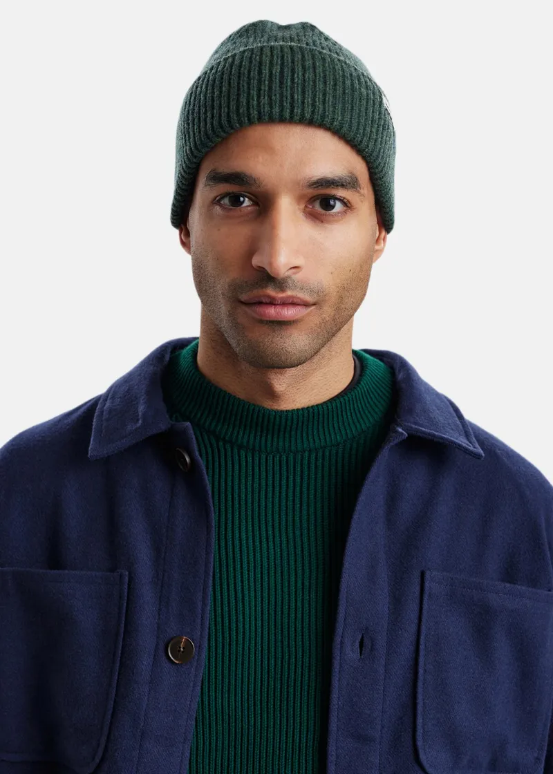 Bild 2 för Resteröds Wool Beanie Mörkgrön ull One Size