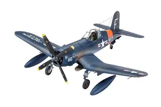 Produktfoto för Revell 03955 10 Leksaksmodellsats F4U-4 Corsair skala 1:72, nivå 3, 120 År