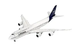 Produktfoto för Revell Boeing 747-8 Lufthansa New Livery, Flygplan, 13 År, Blå, Vit, Luftfarkostmodell, 476 mm, 525 mm
