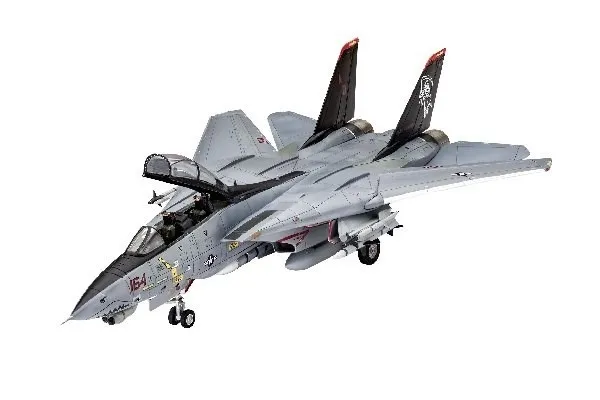 Alternativ bild 0 för Revell modellbyggsats Flygplan 1:72 - Grumman F-14D Super Tomcat i skala 1:72, nivå 3, trogen reproduktion med många detaljer, 03960, 120 År